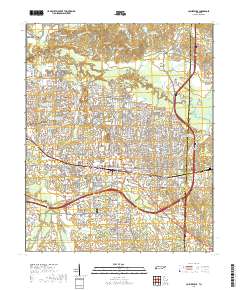 Collierville 2019 topographic map thumbnail