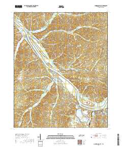 Cumberland City 2019 topographic map thumbnail