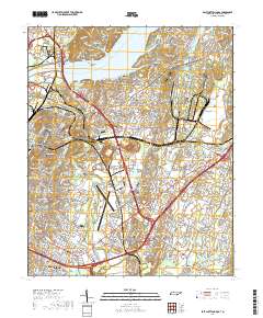 East Chattanooga 2019 topographic map thumbnail