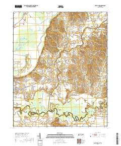 Fort Pillow 2019 topographic map thumbnail
