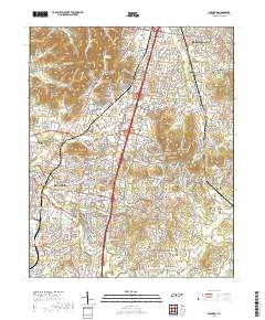 Franklin 2019 topographic map thumbnail
