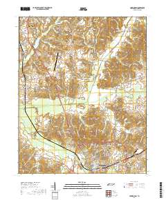 Huntingdon 2019 topographic map thumbnail