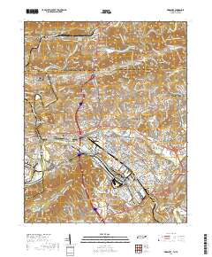 Kingsport 2019 topographic map thumbnail
