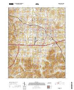 Lebanon 2019 topographic map thumbnail