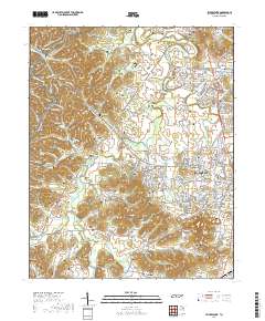 Leipers Fork 2019 topographic map thumbnail