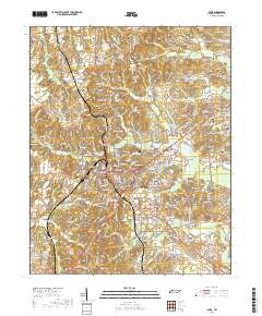 Paris 2019 topographic map thumbnail
