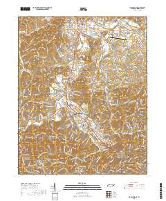 Pigeon Forge 2019 topographic map thumbnail
