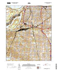 Southwest Memphis 2019 topographic map thumbnail