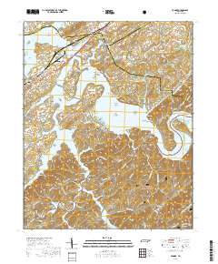 Vonore 2019 topographic map thumbnail