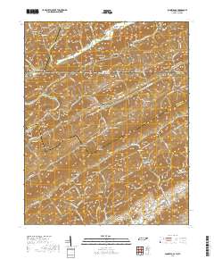 Looneys Gap 2019 topographic map thumbnail