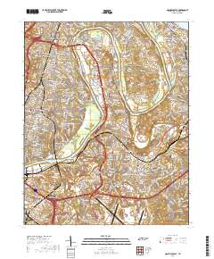 Nashville East 2019 topographic map thumbnail