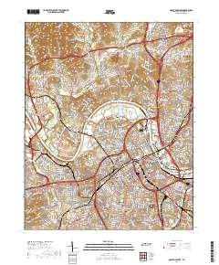Nashville West 2019 topographic map thumbnail