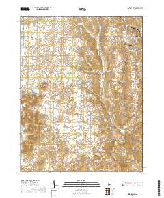 Becks Mill 2019 topographic map thumbnail