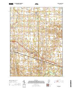 Bourbon 2019 topographic map thumbnail