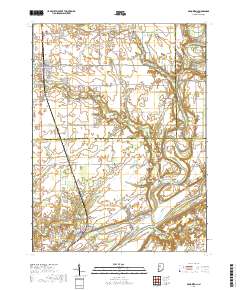 Brookston 2019 topographic map thumbnail