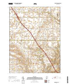 Brookston SW 2019 topographic map thumbnail