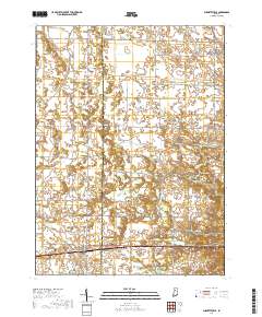Burnettsville 2019 topographic map thumbnail