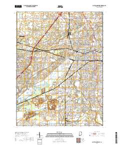 Fort Wayne West 2019 topographic map thumbnail