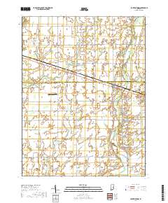 Fountaintown 2019 topographic map thumbnail