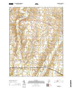 Greens Fork 2019 topographic map thumbnail