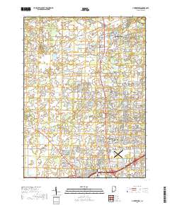 Huntertown 2019 topographic map thumbnail