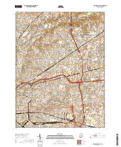 Indianapolis East 2019 topographic map thumbnail