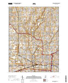Indianapolis West 2019 topographic map thumbnail