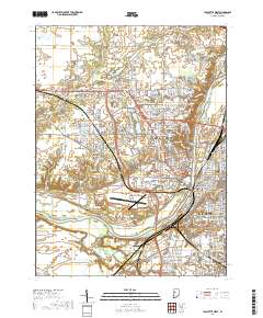 Lafayette West 2019 topographic map thumbnail