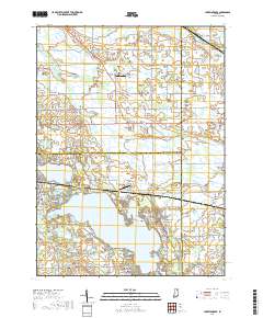 Lake Wawasee 2019 topographic map thumbnail