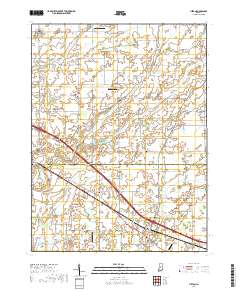 Lizton 2019 topographic map thumbnail