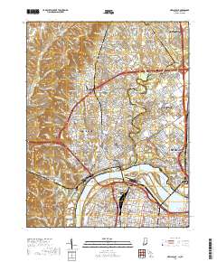 New Albany 2019 topographic map thumbnail