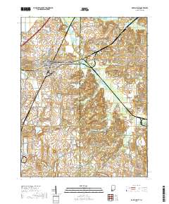 Oakland City 2019 topographic map thumbnail