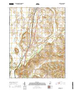 Oaktown 2019 topographic map thumbnail