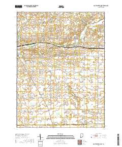 South Whitley East 2019 topographic map thumbnail