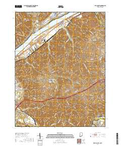 Vevay South 2019 topographic map thumbnail