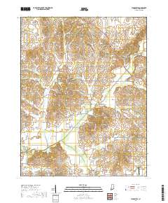 Wadesville 2019 topographic map thumbnail