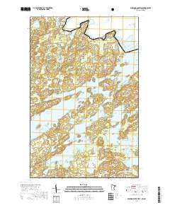 Basswood Lake West 2019 topographic map thumbnail