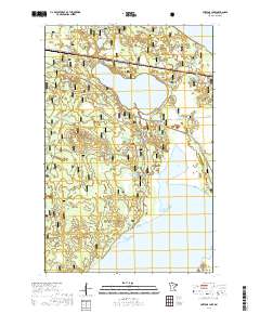 Portage Lake 2019 topographic map thumbnail