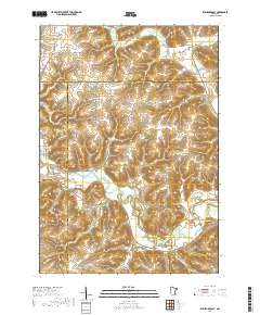 Rushford East 2019 topographic map thumbnail