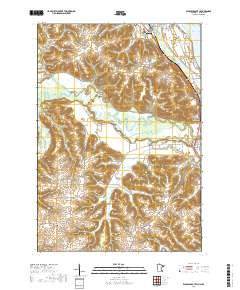 Wabasha South 2019 topographic map thumbnail