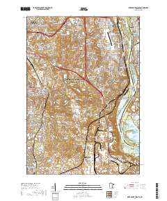 Inver Grove Heights 2019 topographic map thumbnail