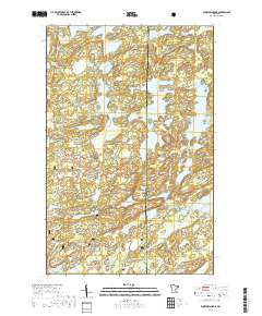 Fourtown Lake 2019 topographic map thumbnail