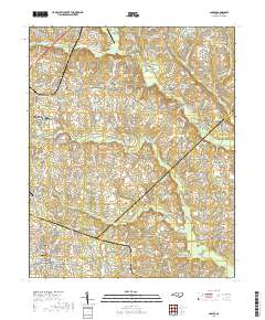 Angier 2019 topographic map thumbnail