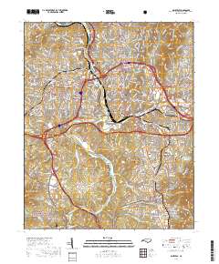Asheville 2019 topographic map thumbnail