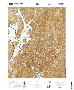 Badin 2019 topographic map thumbnail