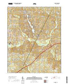Bunn East 2019 topographic map thumbnail