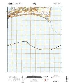Cape Hatteras 2019 topographic map thumbnail