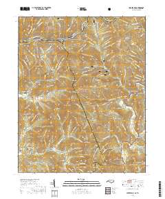 Carvers Gap 2019 topographic map thumbnail