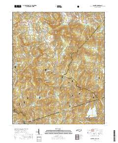 Cashiers 2019 topographic map thumbnail