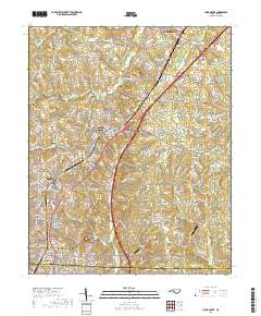 China Grove 2019 topographic map thumbnail
